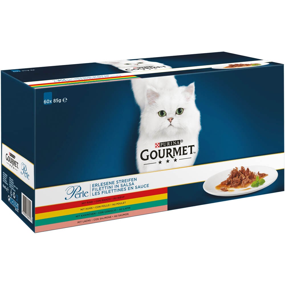 Gourmet Perle Mini Filets in Saus - Kattenvoer - 60x85 gram