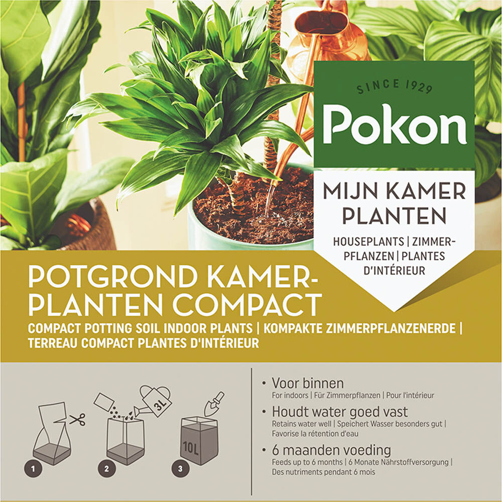 Pokon Kamerplanten Compact - Potgrond - 10 Liter