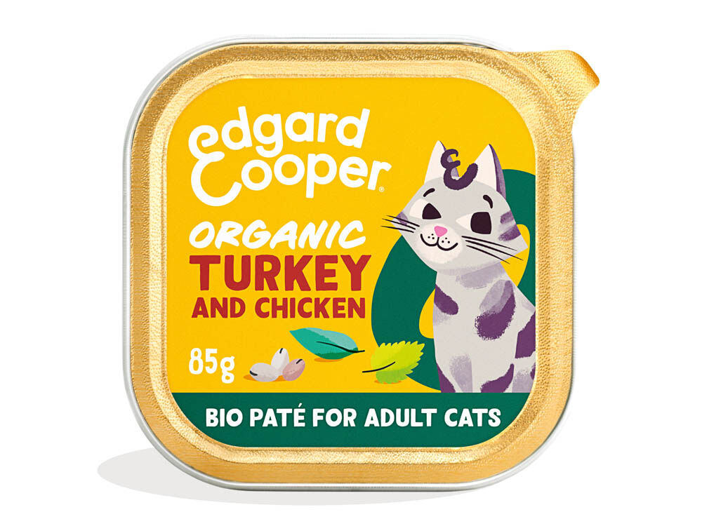 Edgard & Cooper Paté Organisch - Kattenvoer - 85 Gram - kalkoen Edgard & Cooper Paté Organisch - Kattenvoer - 85 Gram - kalkoen