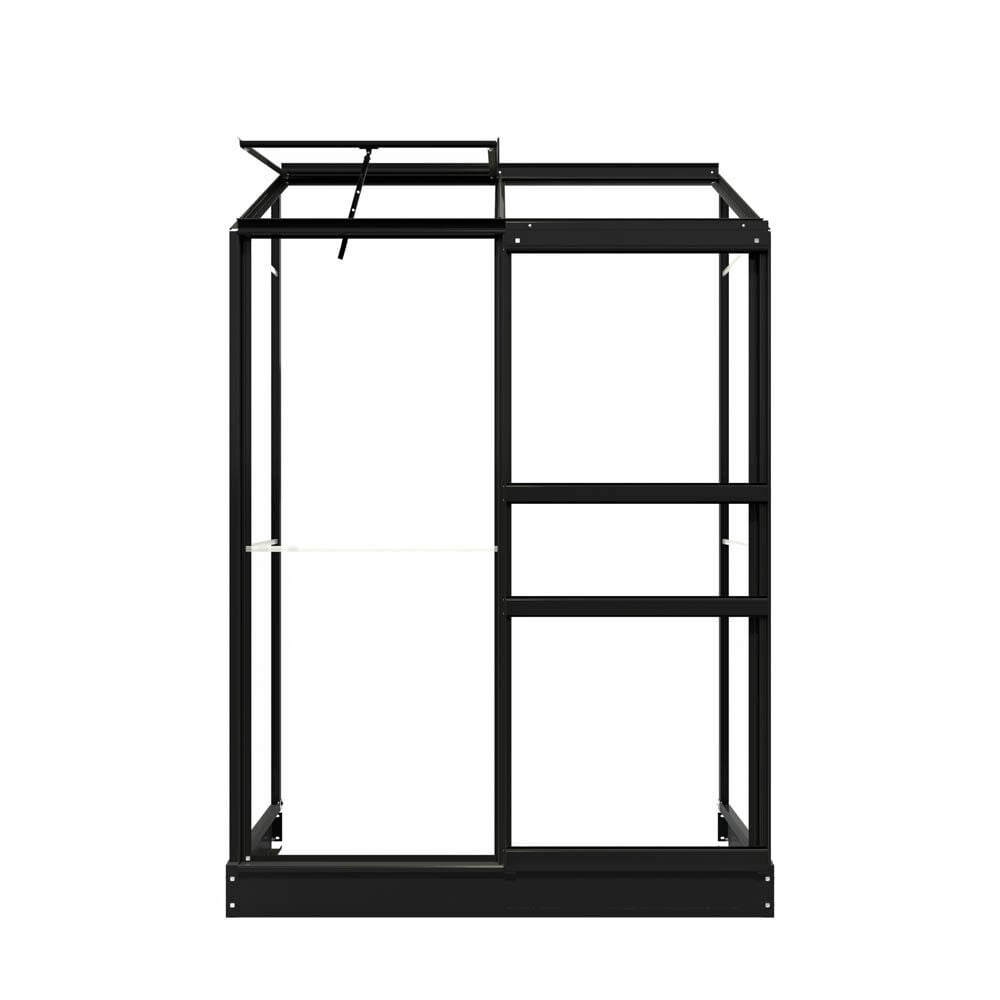 Royal Well Emma I - Muurkas - zwart - 194x132x69 cm - Veiligheidsglas