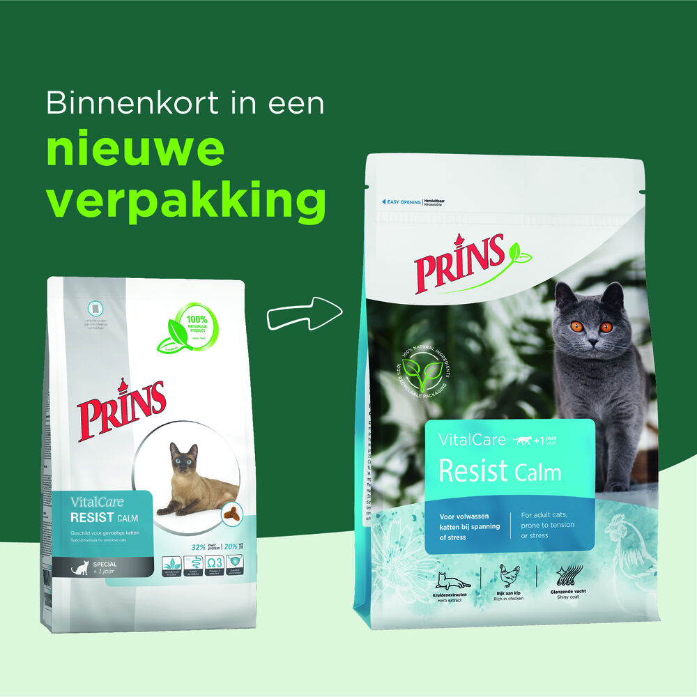 Prins VitalCare - Resist - Calm - Kattenvoer - 1.5 Kilogram - gevogelte