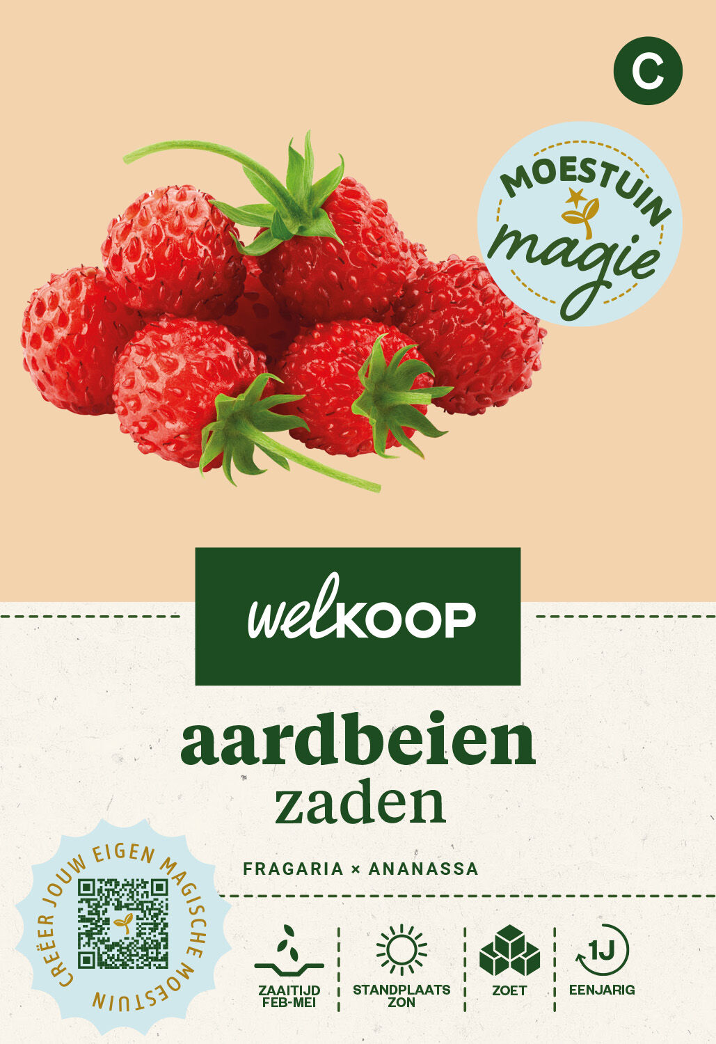 Welkoop Moestuin Magie - Aardbeien Zaden Welkoop Moestuin Magie - Aardbeien Zaden