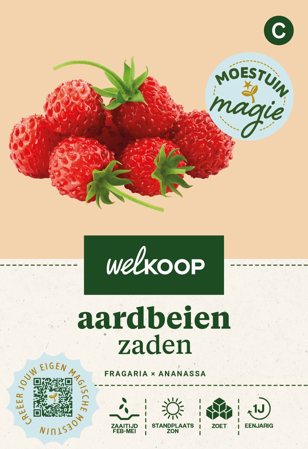 Welkoop Moestuin Magie - Aardbeien Zaden - 0.1 Gram