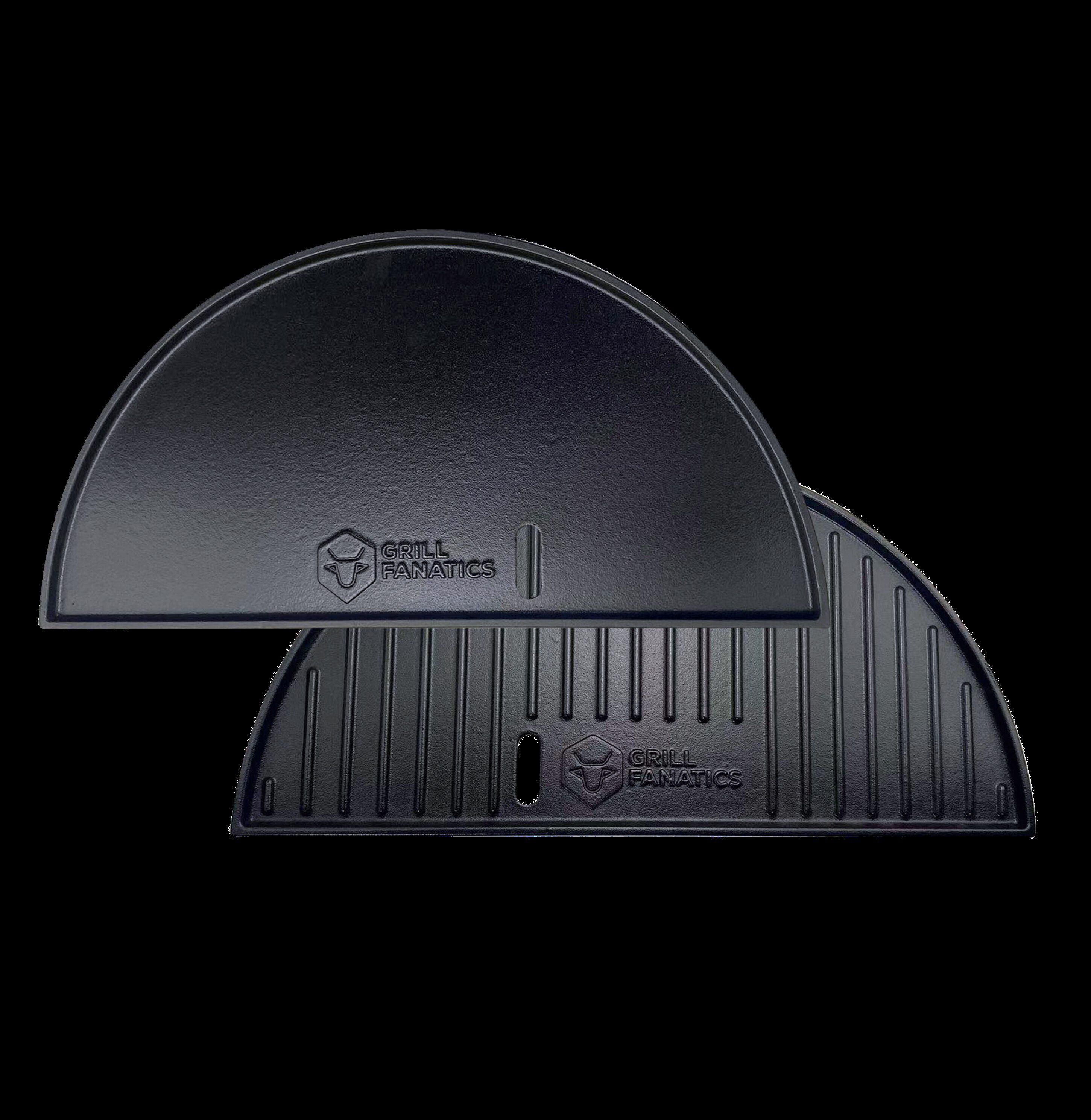 Grill Fanatics Half Moon 2in1 - Gietijzeren Grillplaat en Plancha
