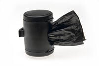 FLEXI Multi Box - Poepzakjeshouder - Snackbox - Rollijn accessoire - Hond - zwart
