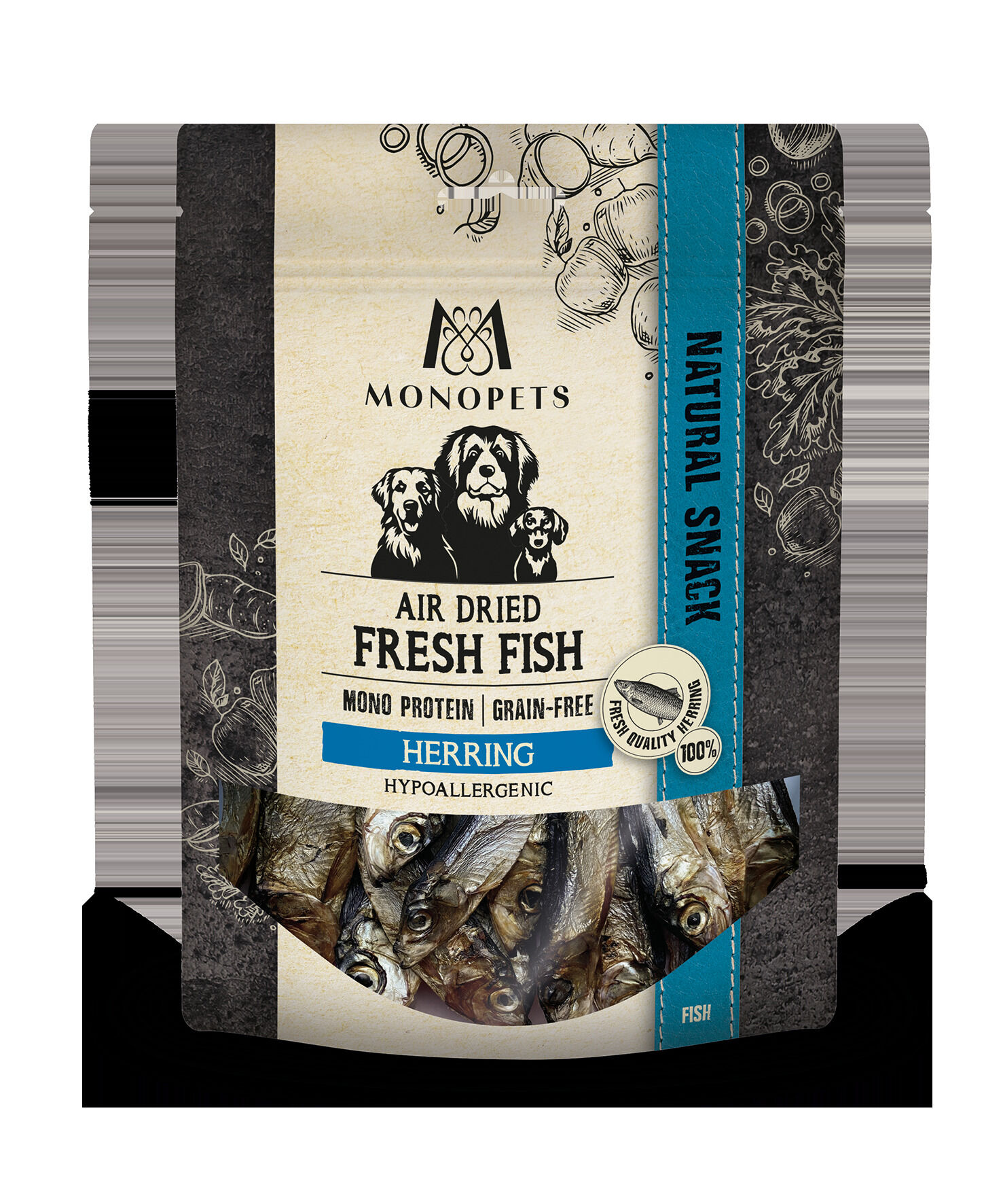 Monopets Fresh Fish air dried Herring - Hondensnack Monopets Fresh Fish air dried Herring - Hondensnack