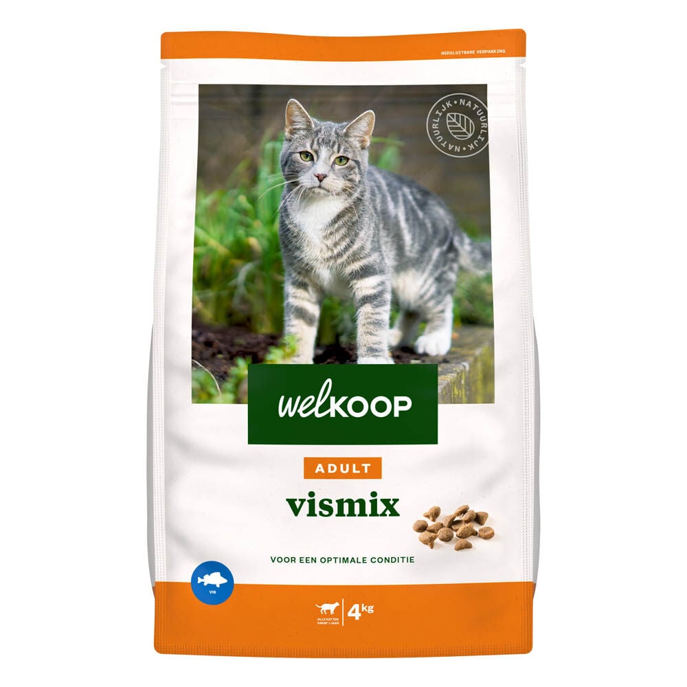 Welkoop Adult - Kattenvoer - 4 Kilogram - vis Welkoop Adult - Kattenvoer - 4 Kilogram - vis