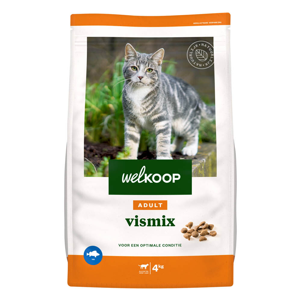 Welkoop Adult - Kattenvoer - 4 Kilogram - vis