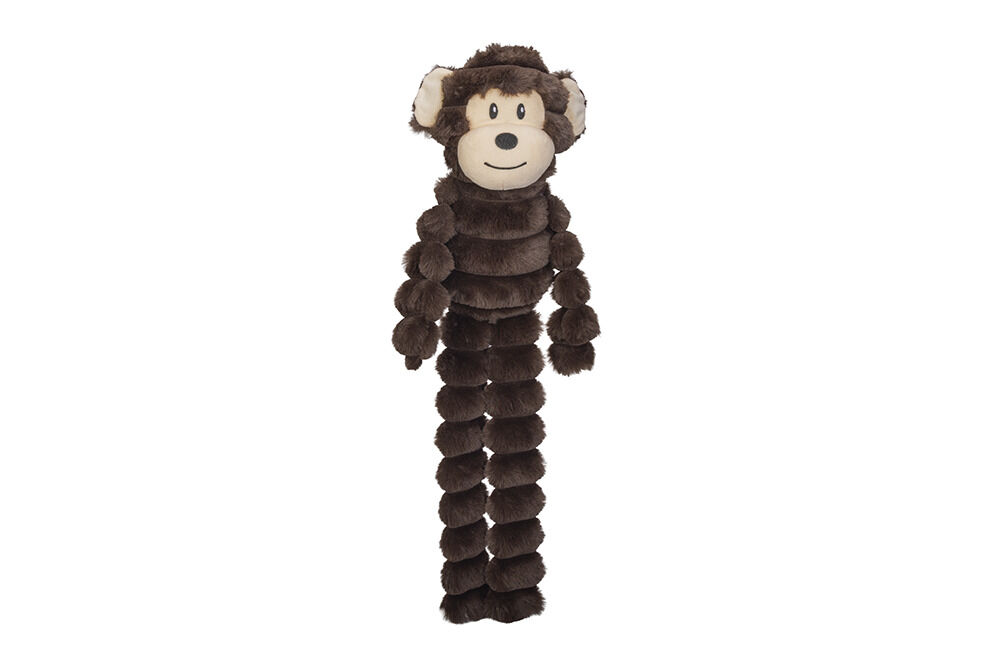 Beeztees Bodo Aap Pluche Knuffel - Hondenspeelgoed - Bruin - 60x11x24 cm