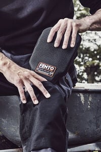 FENTO Pocket 100 - Kniebeschermers - Zwart/Oranje - 1 maat