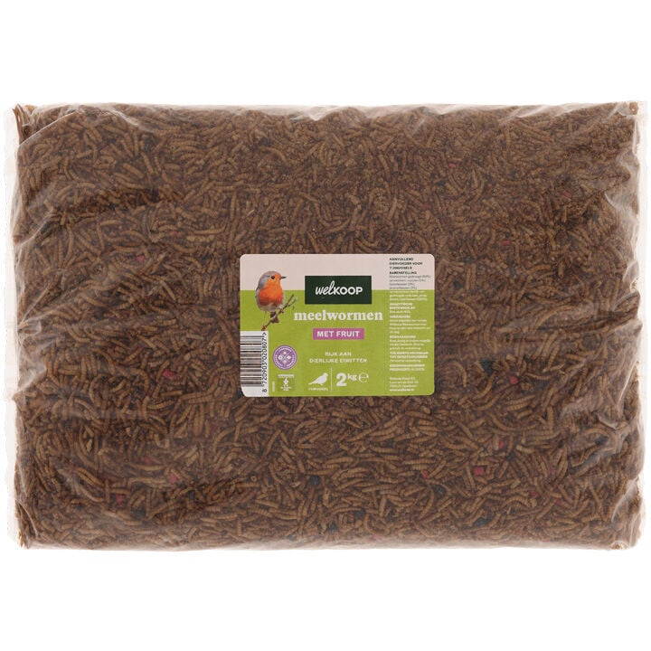 Welkoop - Meelwormen met Fruit - Tuinvogelvoer Welkoop - Meelwormen met Fruit - Tuinvogelvoer