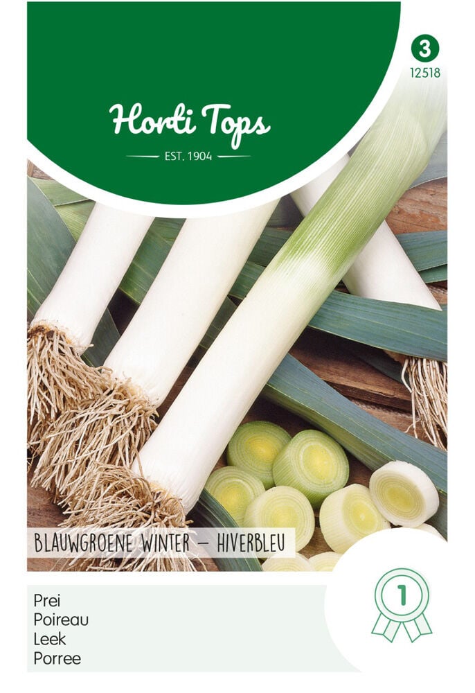 Hortitops Prei Allium Porrum L. Blauwgroene Winter, Sel. Hiverbleu - Groentezaden
