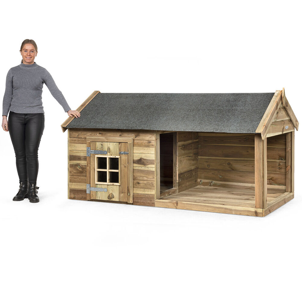 Voldux Naud - Hondenhok - Naturel - 110x107x201 cm