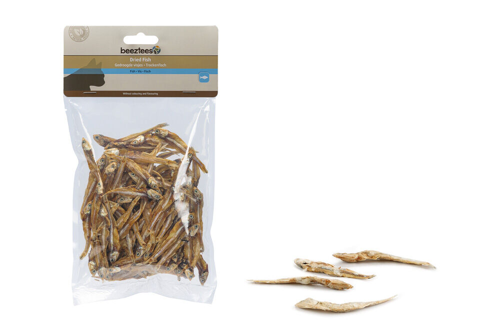 Beeztees Gedroogdde visjes - Kattensnack - 100 Gram - Vis