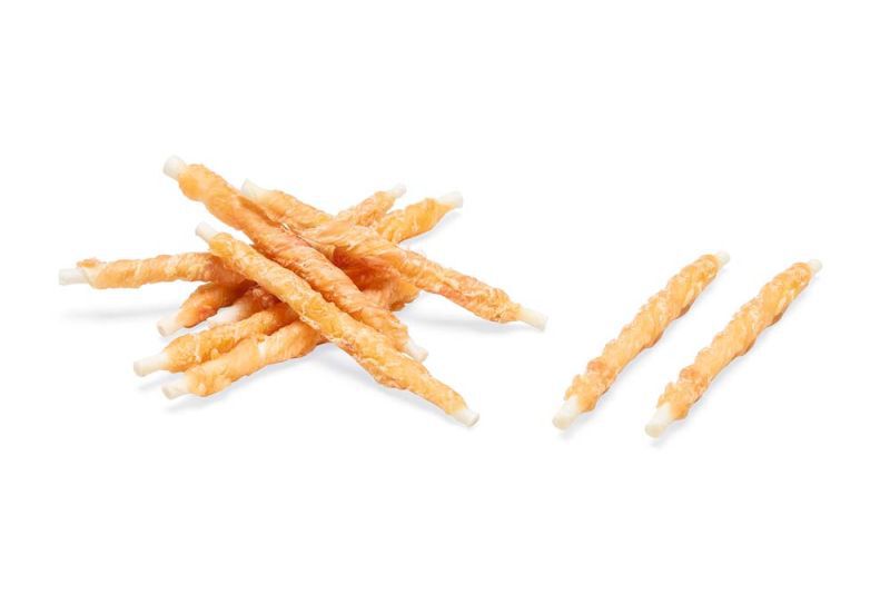 Beeztees Kerst kauwstaaf - Hondensnack - 8 Stuks - kip