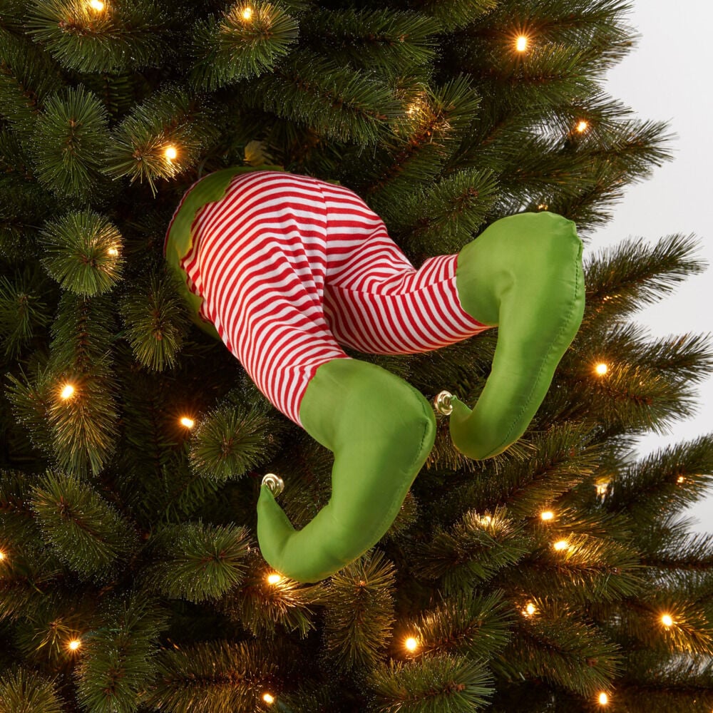 Luville Elf Legs - Decoratiestuk - Rood - 36x17.5x13.5 cm