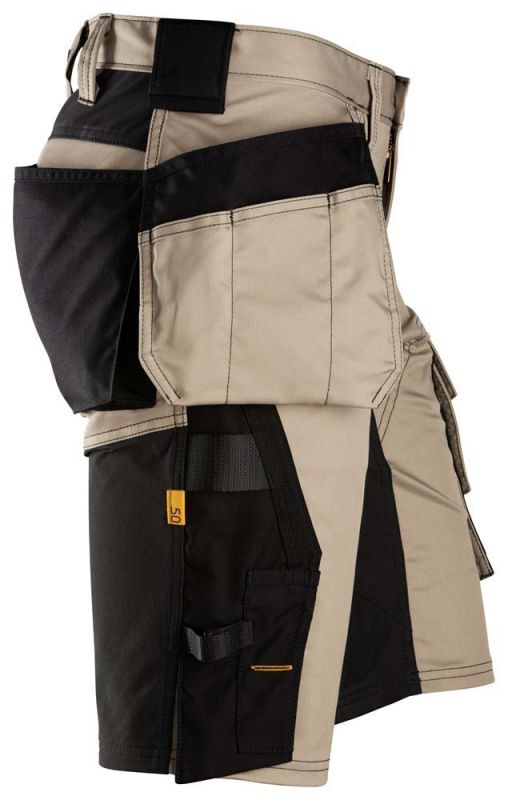 Snickers AllroundWork 6141 Stretch - Korte werkbroek - Khaki - 50