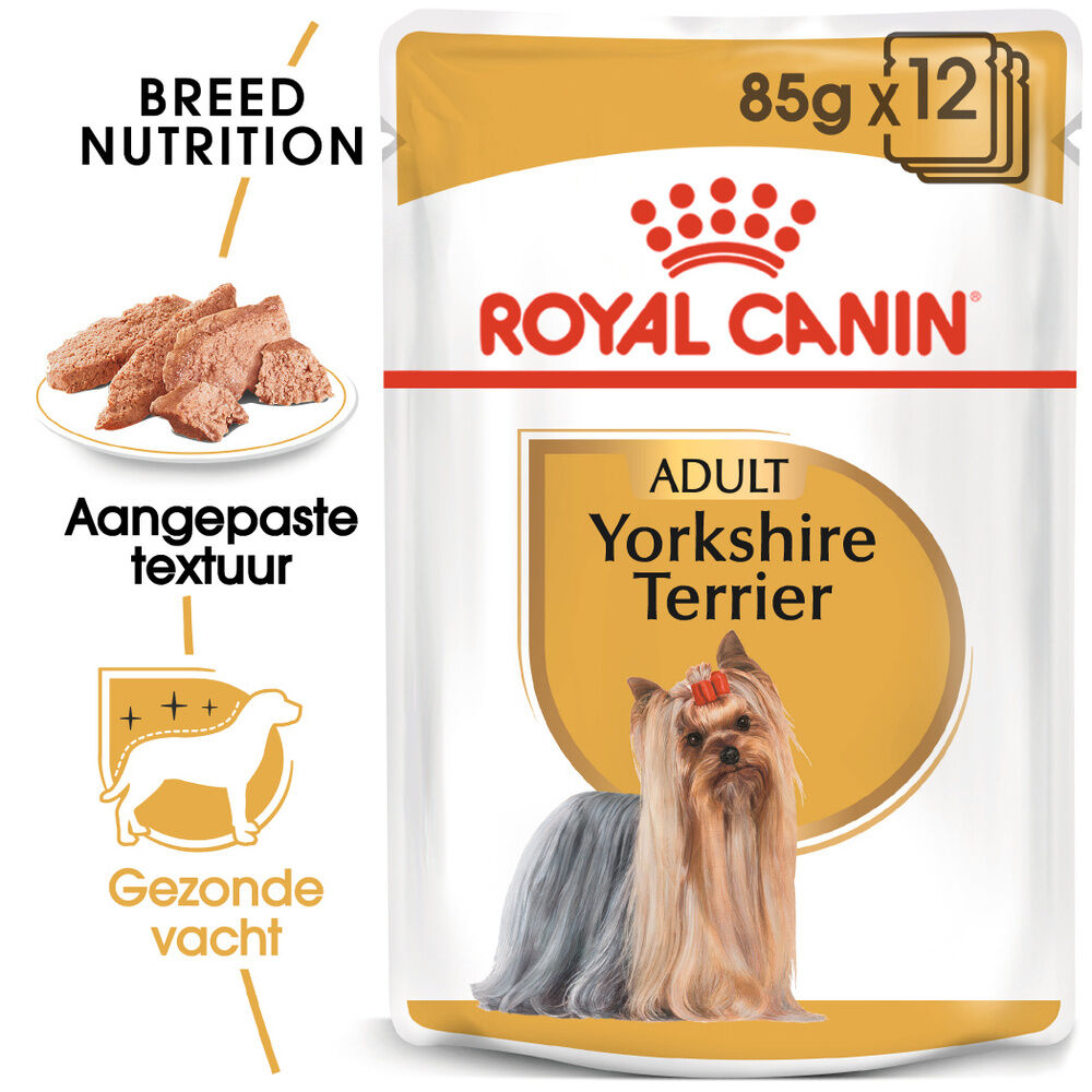 Royal Canin Yorkshire Terrier Adult Pouch - Hondenvoer - 12x85 gram - 1020 Gram - gevogelte