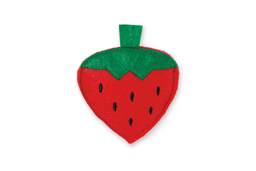 Karlie Aardbei - Knuffel - Kattenspeeltje - Rood Karlie Aardbei - Knuffel - Kattenspeeltje - Rood