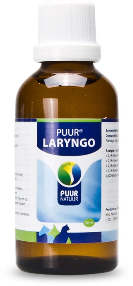 Puur Laryngo - Luchtwegen supplement Hond - 50 Milliliter Puur Laryngo - Luchtwegen supplement Hond - 50 Milliliter