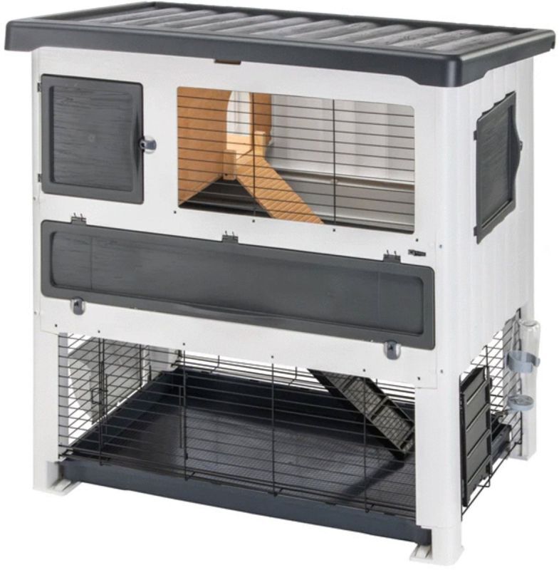 Ferplast Grand Lodge 140 plus - Konijnenhok - Grijs - 117x73x73 cm