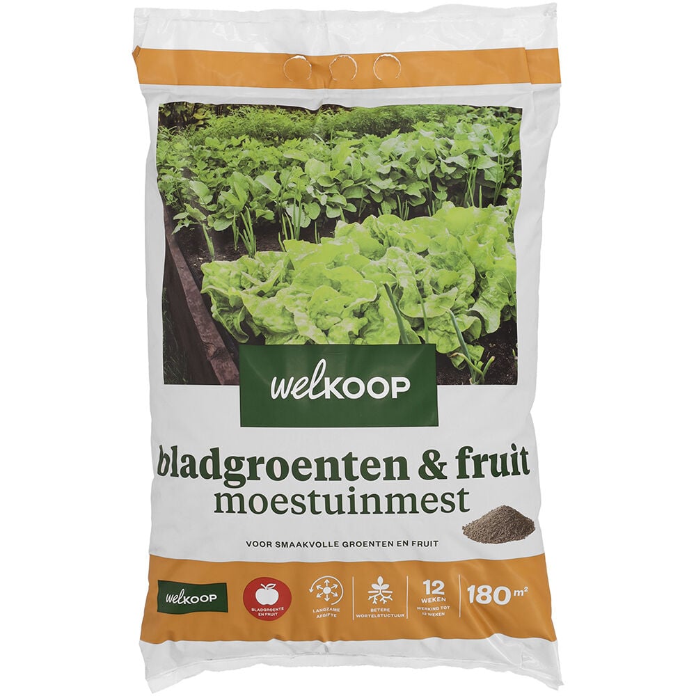 Welkoop - Bladgroenten en Fruit Moestuinmest - 180 m2 - 7.5 Kilogram Welkoop - Bladgroenten en Fruit Moestuinmest - 180 m2 - 7.5 Kilogram