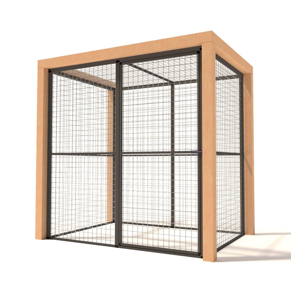 Glorenza Olivia - Kattenren - Antraciet - 187x135x194 cm Glorenza Olivia - Kattenren - Antraciet - 187x135x194 cm