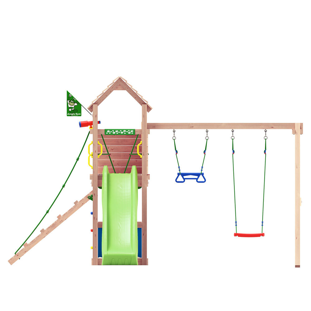 Jungle Gym Mandal Douglas - Speeltoestel - Licht groen - Douglas hout
