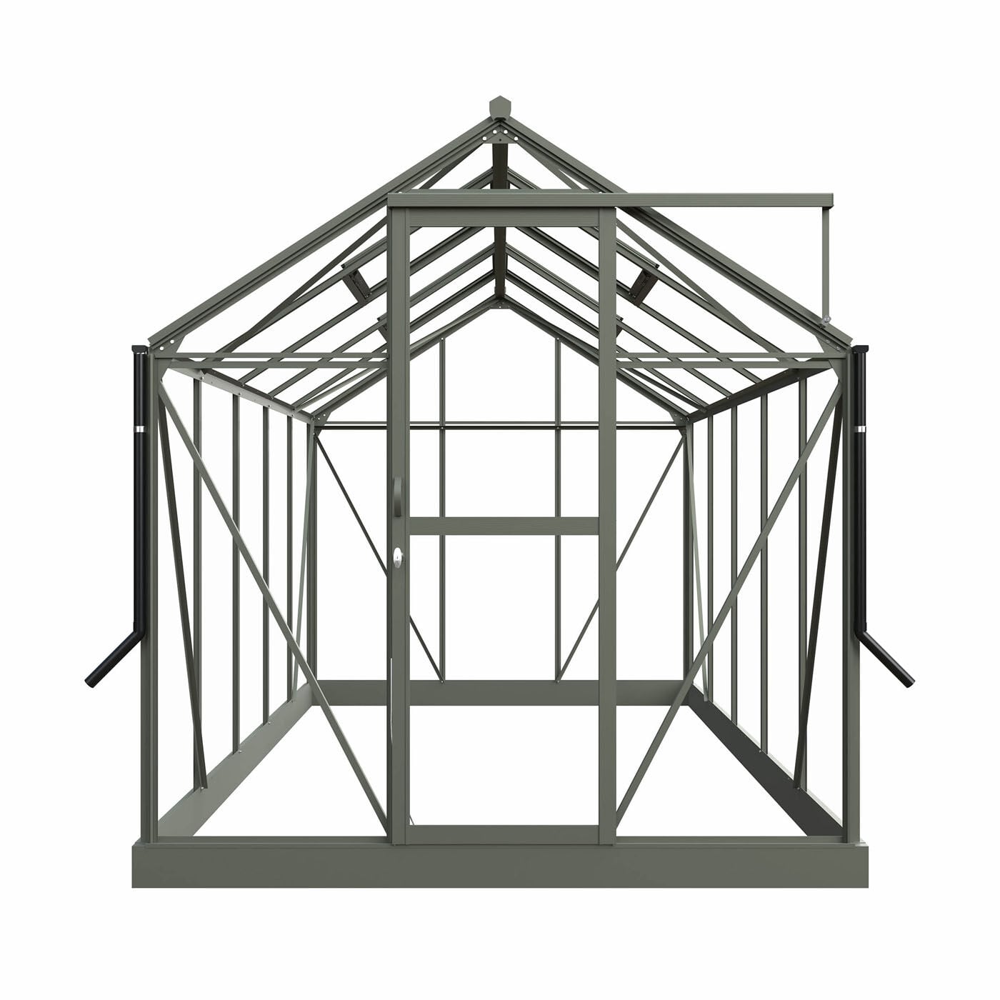 Royal Well Mary III - Tuinkas - Groengrijs - 241x212x360 cm - Veiligheidsglas