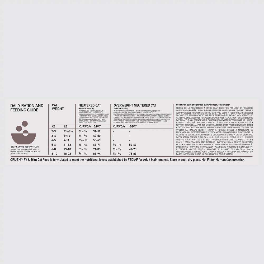 Orijen Whole Prey Fit - Trim Cat - Kattenvoer - 5.4 Kilogram - kip