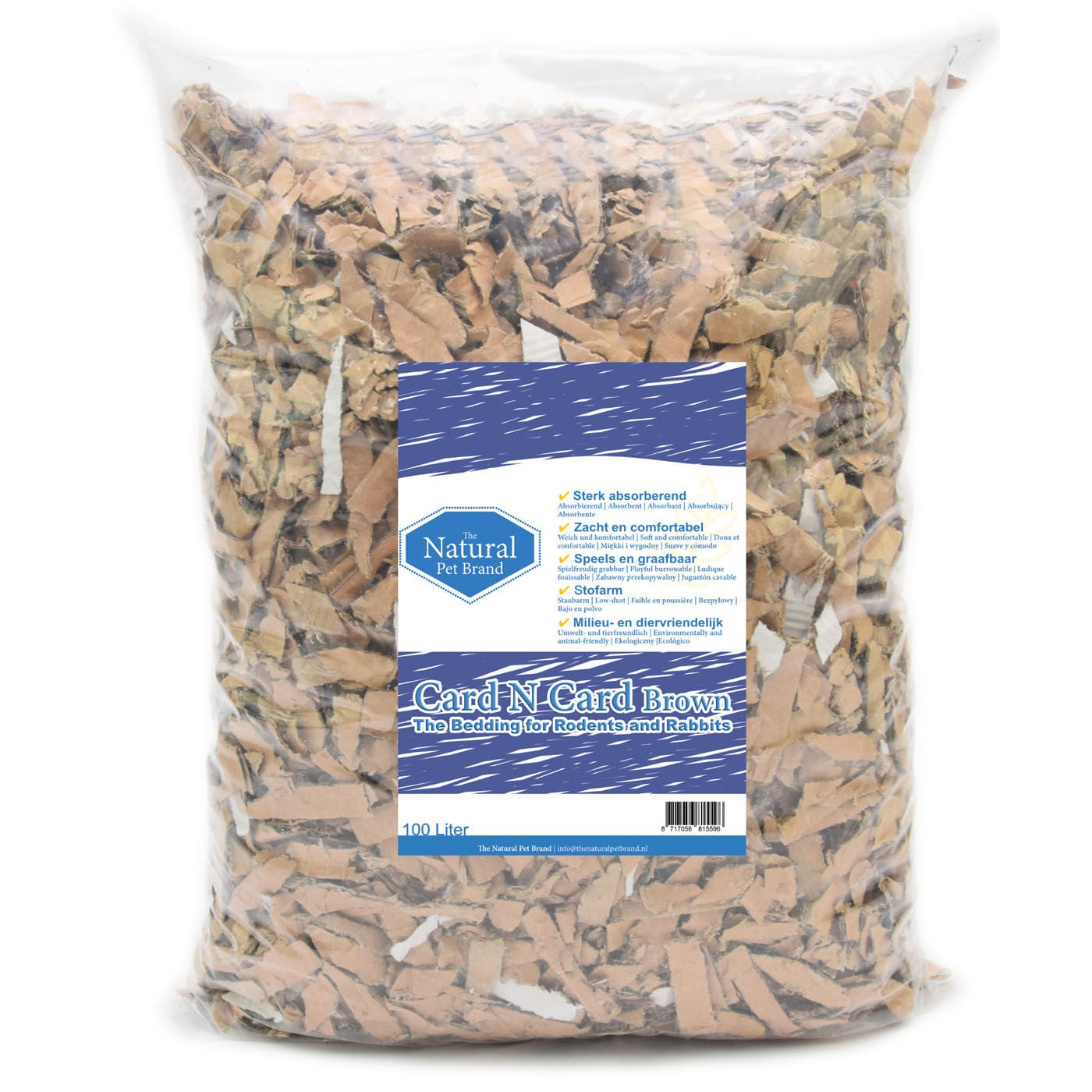 The Natural Pet Brand Card N Card - Bodembedekking - 100 Liter The Natural Pet Brand Card N Card - Bodembedekking - 100 Liter