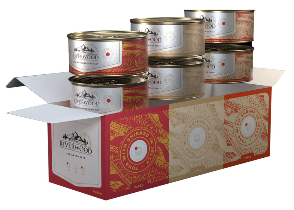 Riverwood - Kattenvoer - Ansjovis - 85 Gram - Quinoa/Shirasu/Garnalen