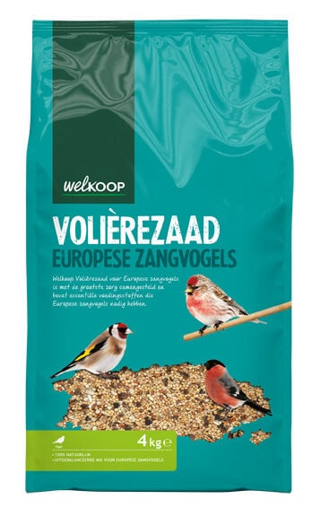 Welkoop Volièrezaad - Europese zangvogels - Vogelvoer - 4 Kilogram