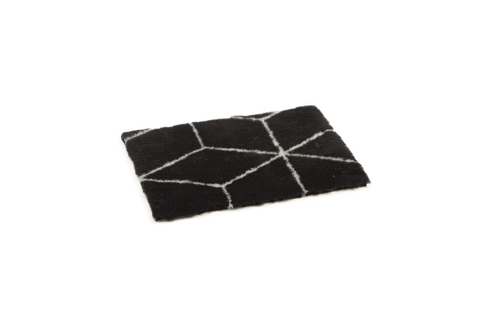 Designed by Lotte Qub eco- vetbed - zwart/grijs - 3x44x62 cm - S