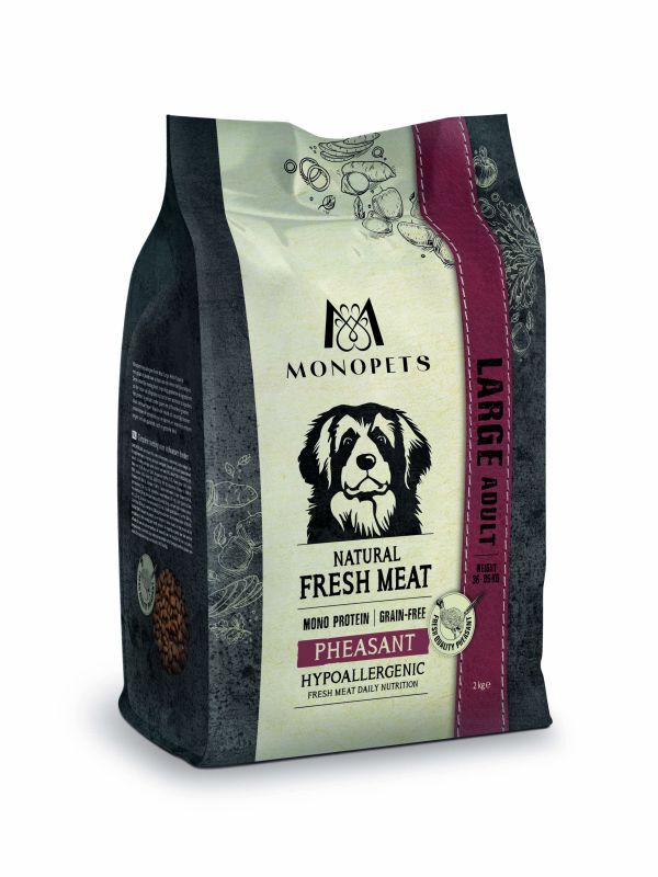 Monopets Large Adult Hypoallergeen Monoprotein - Hondenvoer - 2 Kilogram - hert Monopets Large Adult Hypoallergeen Monoprotein - Hondenvoer - 2 Kilogram - hert