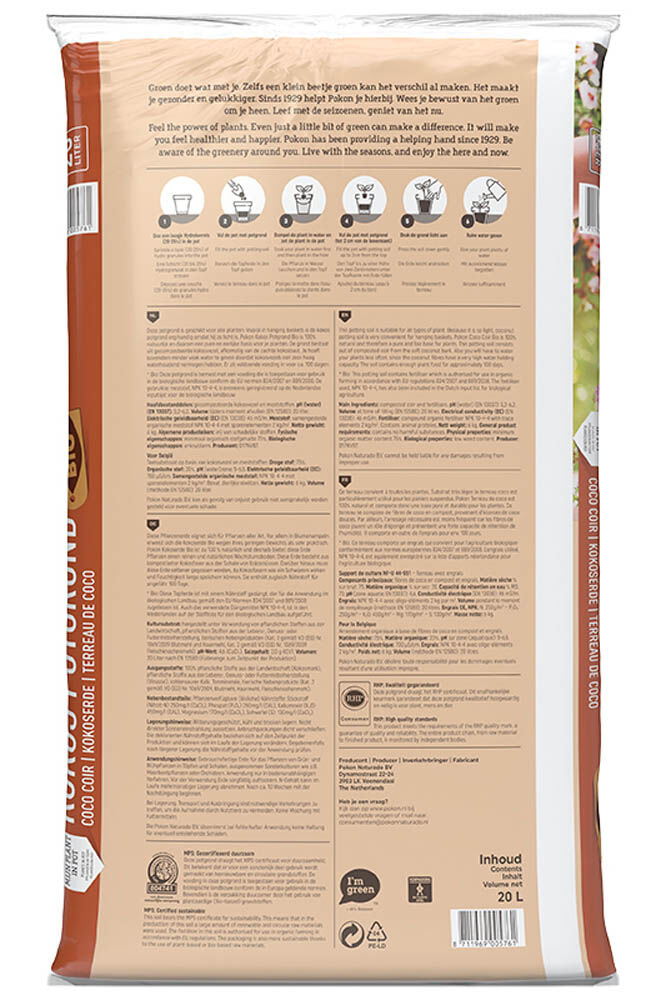 Pokon Bio - Kokos Potgrond - 20 Liter