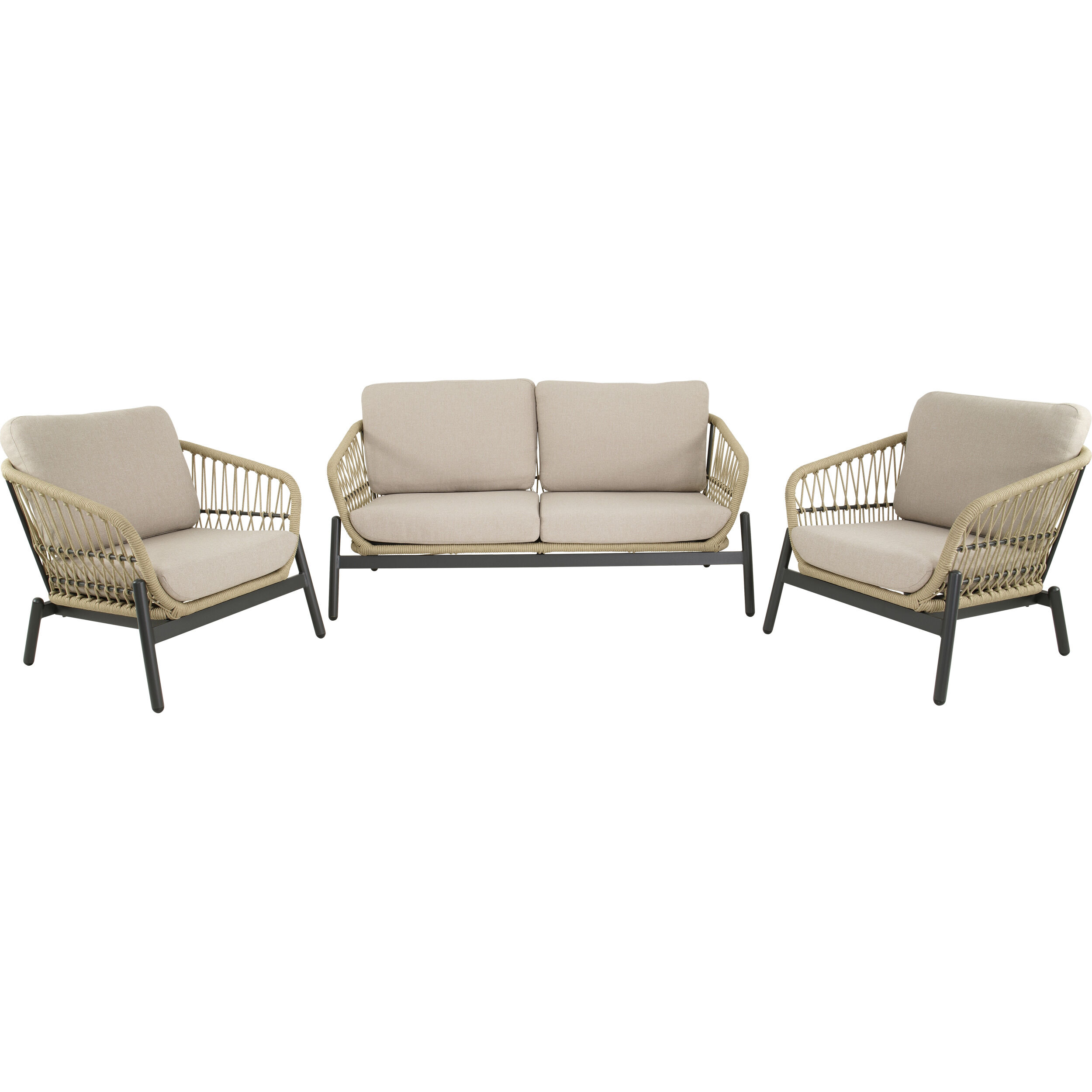 Lesli Living Zavi - Loungeset - 163.5x43x57 cm