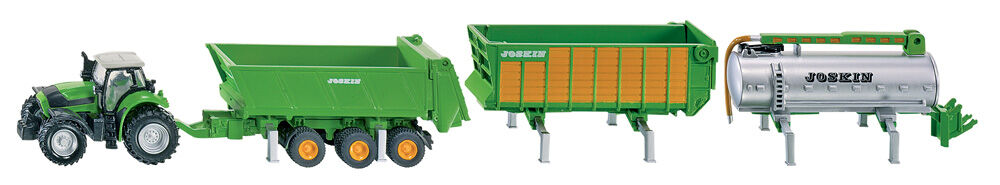 Siku Deutz JOSKIN met Aanhangerset - Tractor - Groen