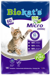 Biokat's Micro Classic - Kattenbakvulling - Heel fijn - 14 Liter
