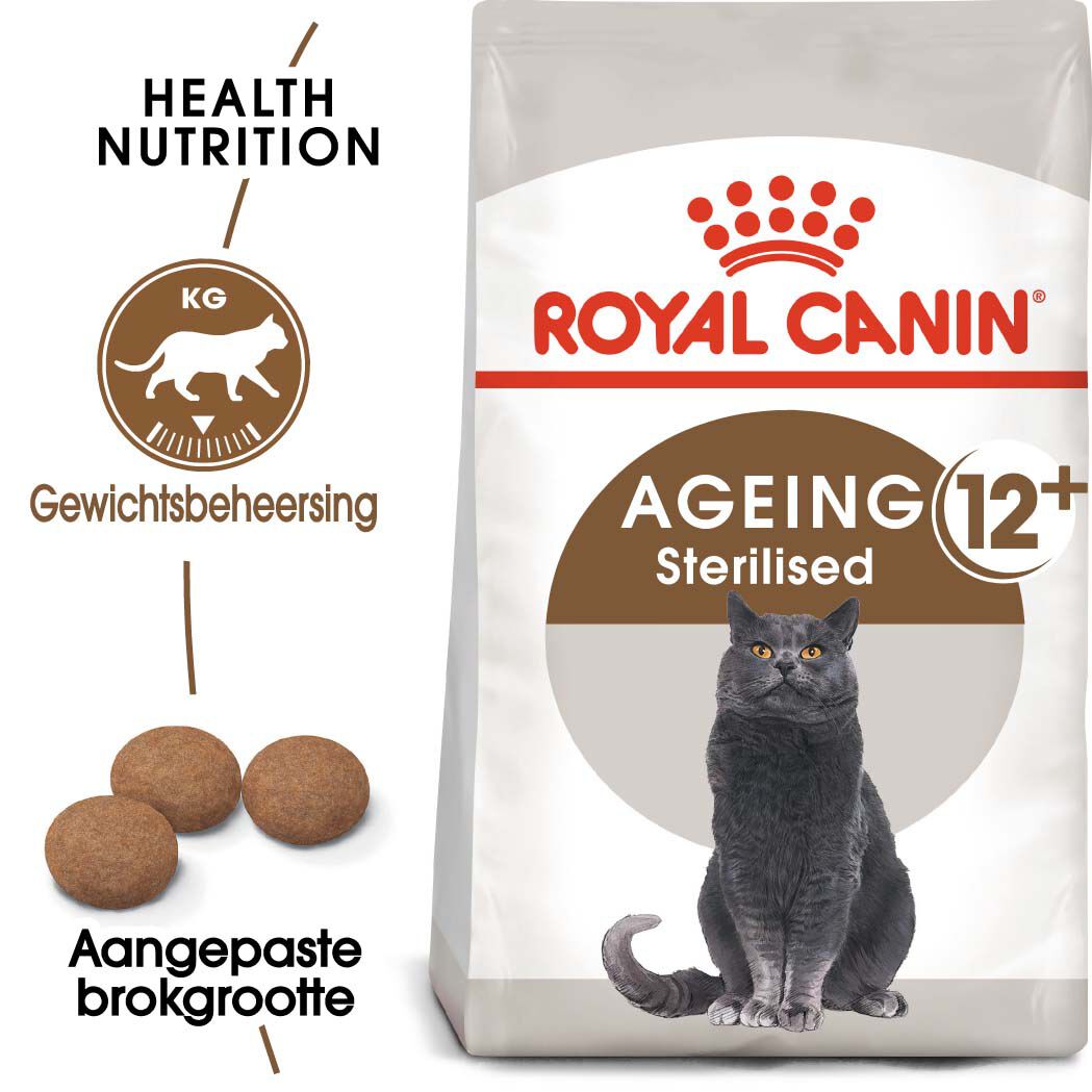 Royal Canin Ageing Sterilised 12+ - Kattenvoer - 4 Kilogram - Gevogelte