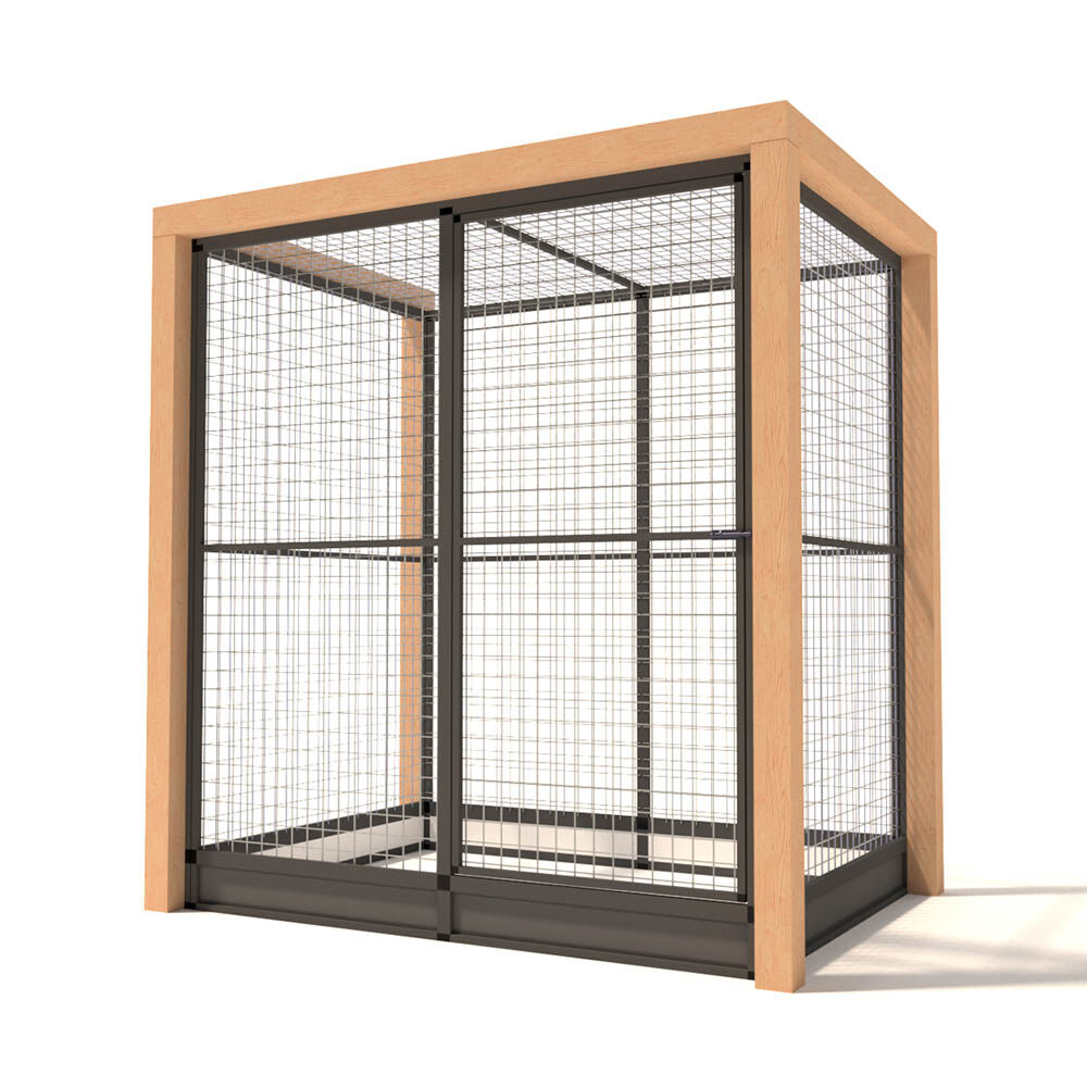 Glorenza Valentijn - Kattenren - Antraciet - 202x135x193 cm Glorenza Valentijn - Kattenren - Antraciet - 202x135x193 cm