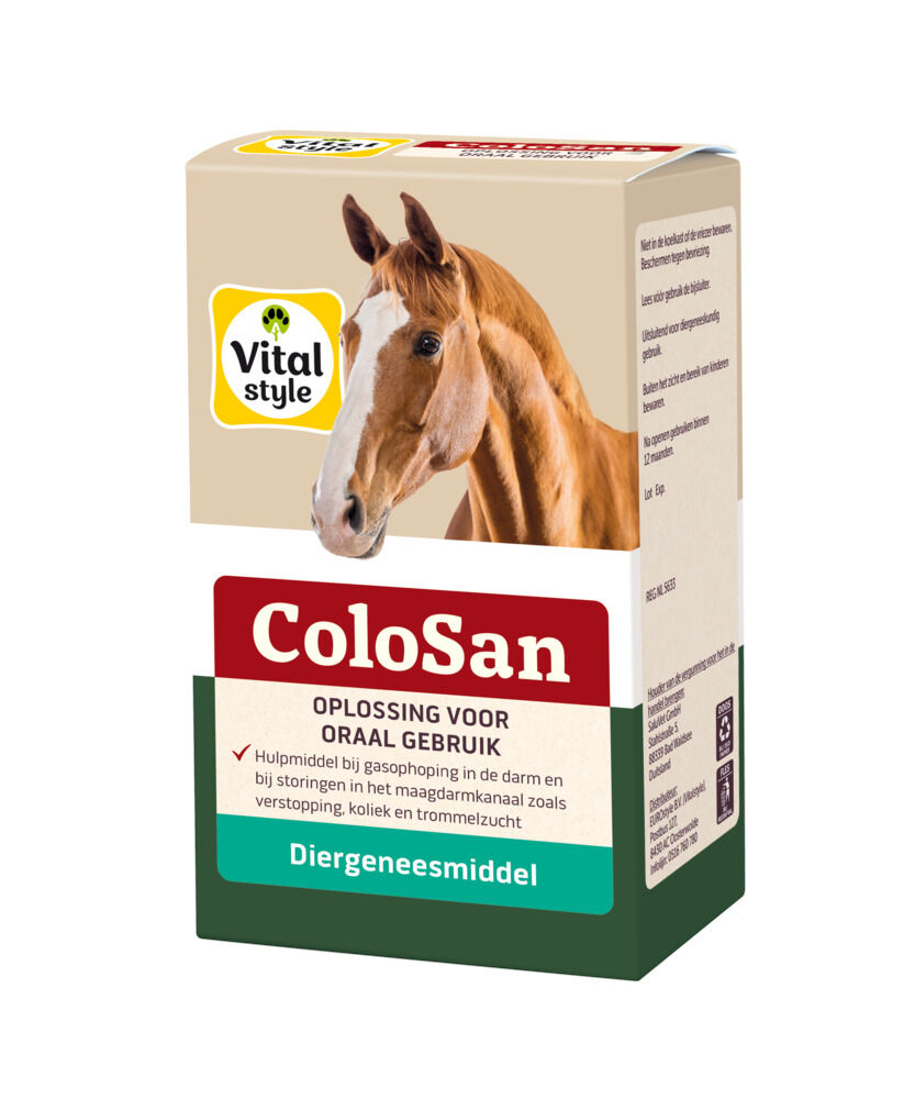 Vitalstyle Colosan - Darmverzorging Paard - 100 Milliliter Vitalstyle Colosan - Darmverzorging Paard - 100 Milliliter