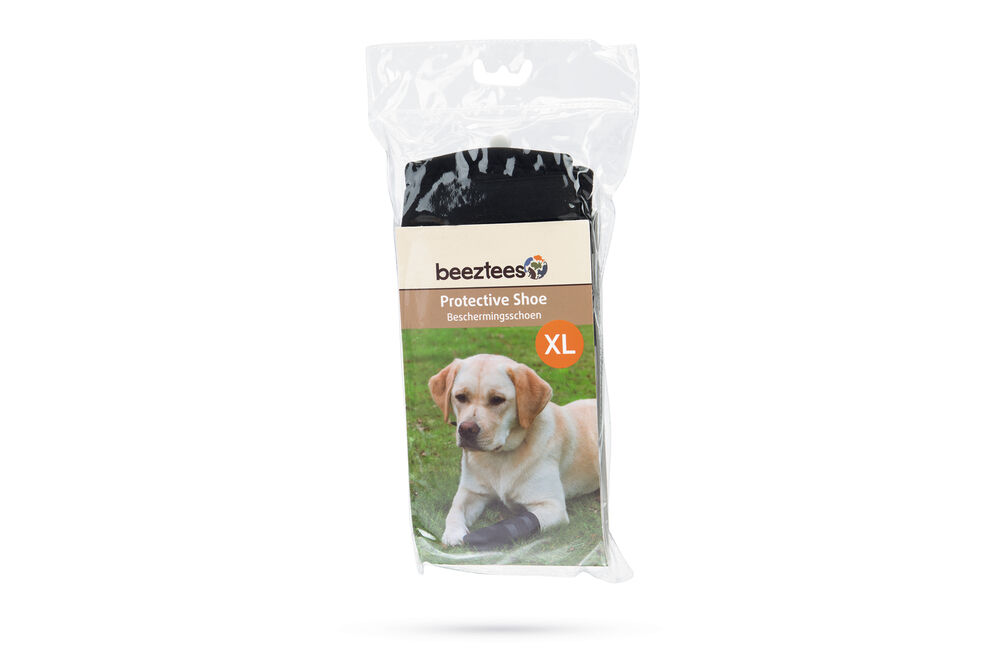 Beeztees - Beschermingsschoen Hond - 2 Stuks - Zwart - XL