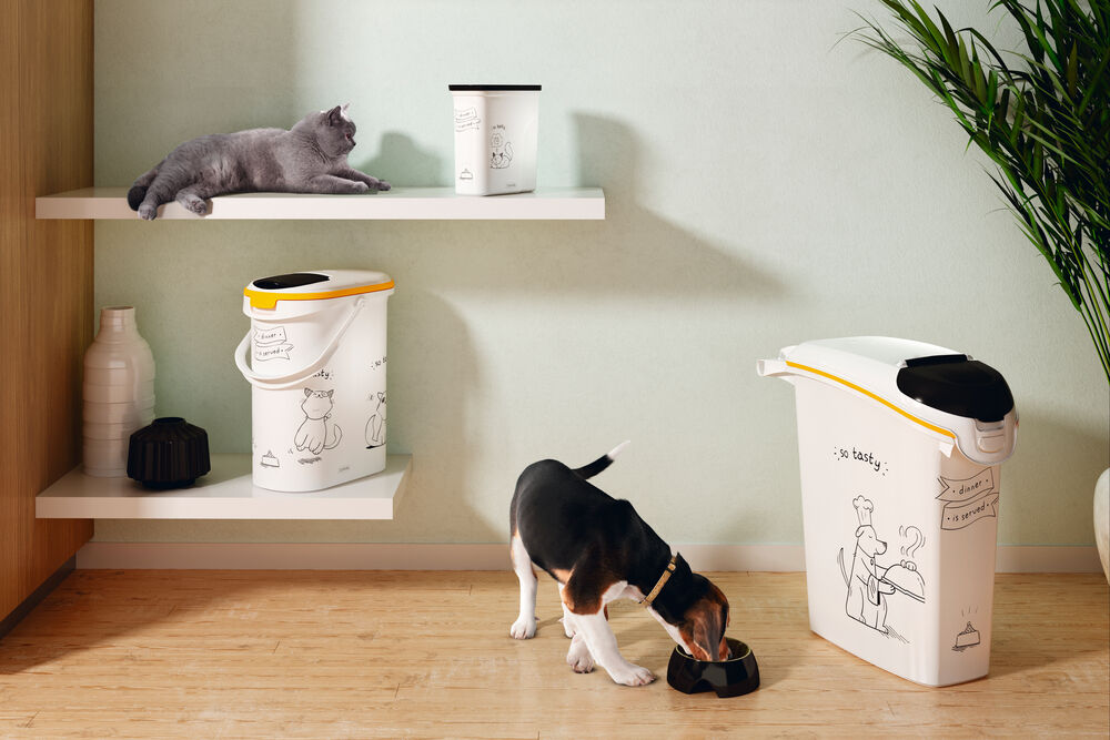 Curver Dis - Kat - Voercontainer - 2 l - Wit