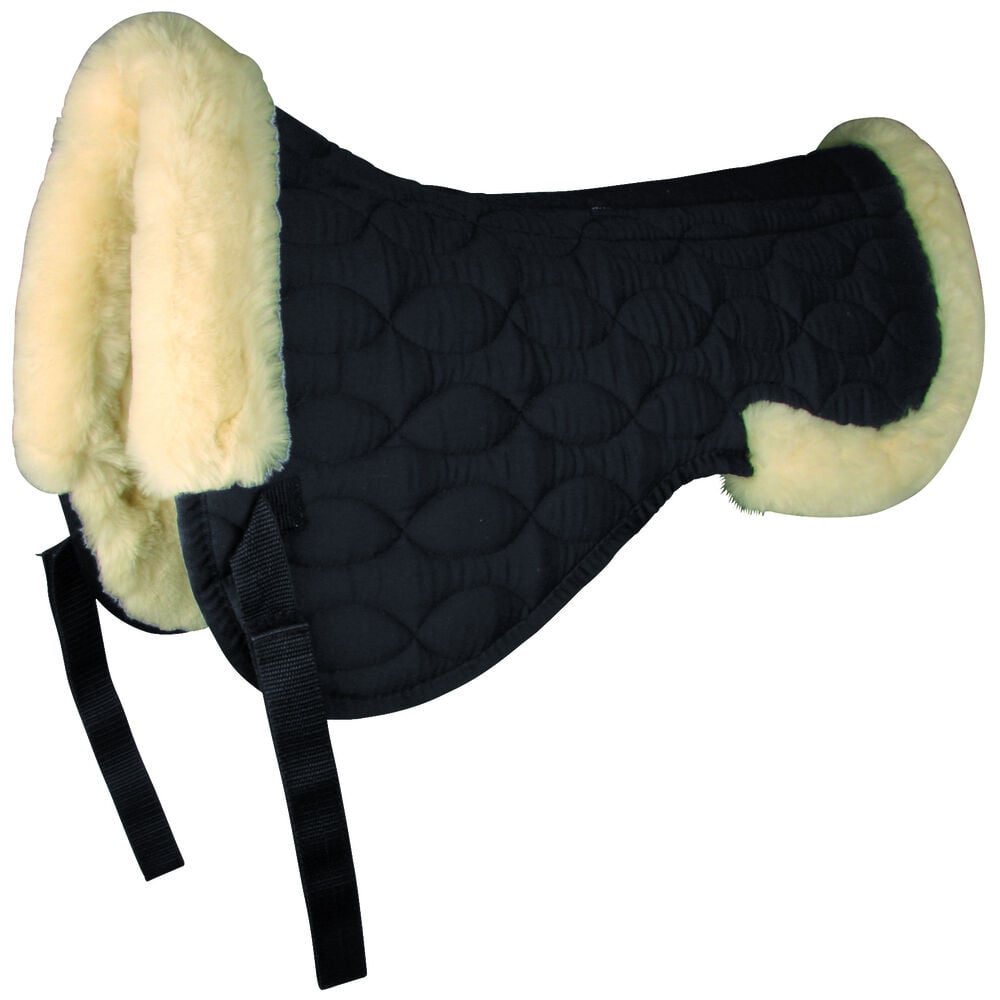 Waldhausen Lamsvel  Polyester - Zadelonderlegger - Zwart