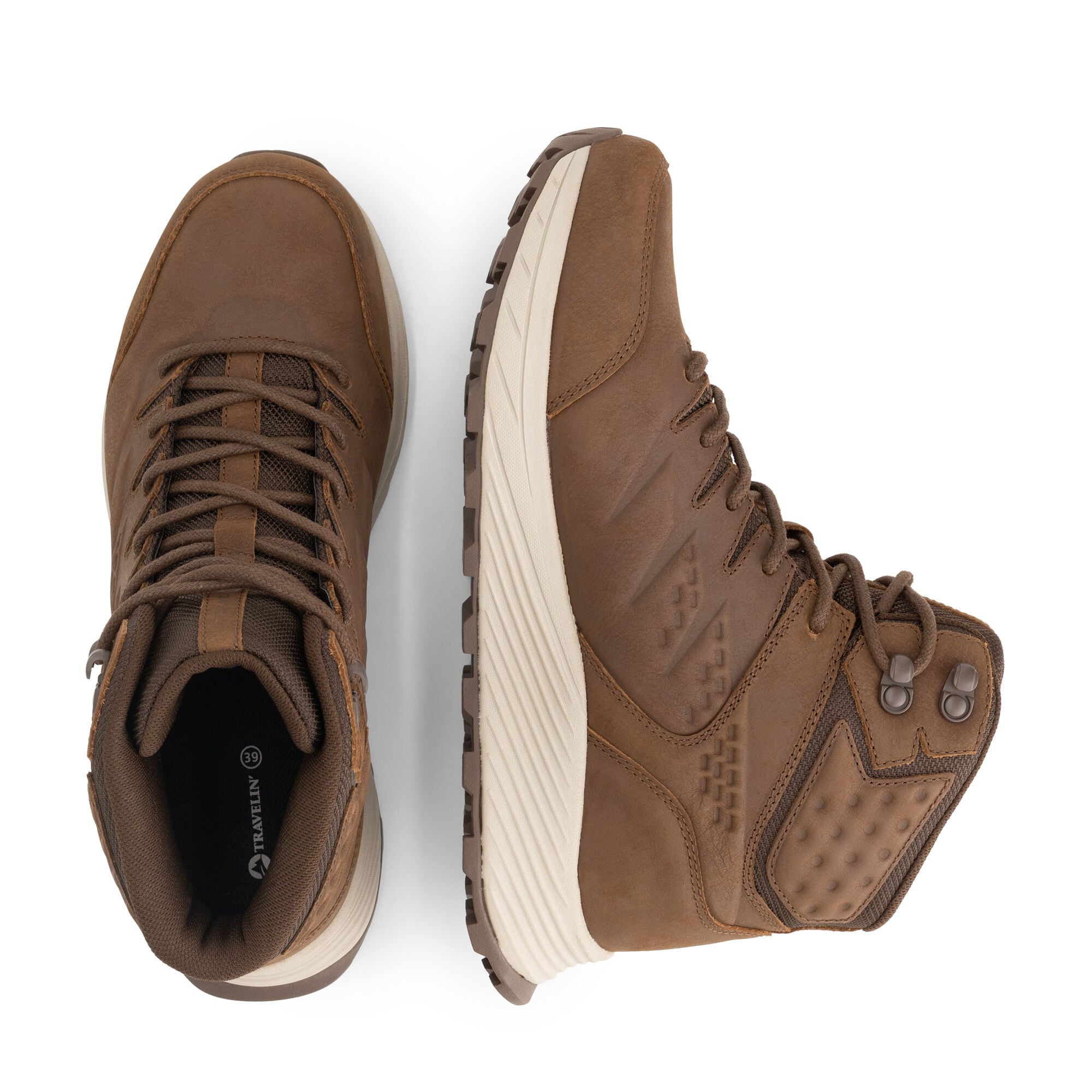 Travelin Hobro - Wandelschoenen - Donkerbruin - 36