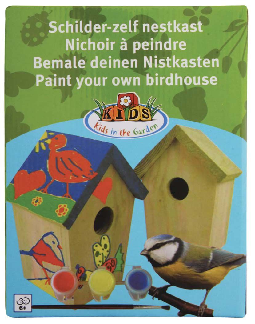 Esschert Design Verf-het-zelf - Nestkast - Naturel