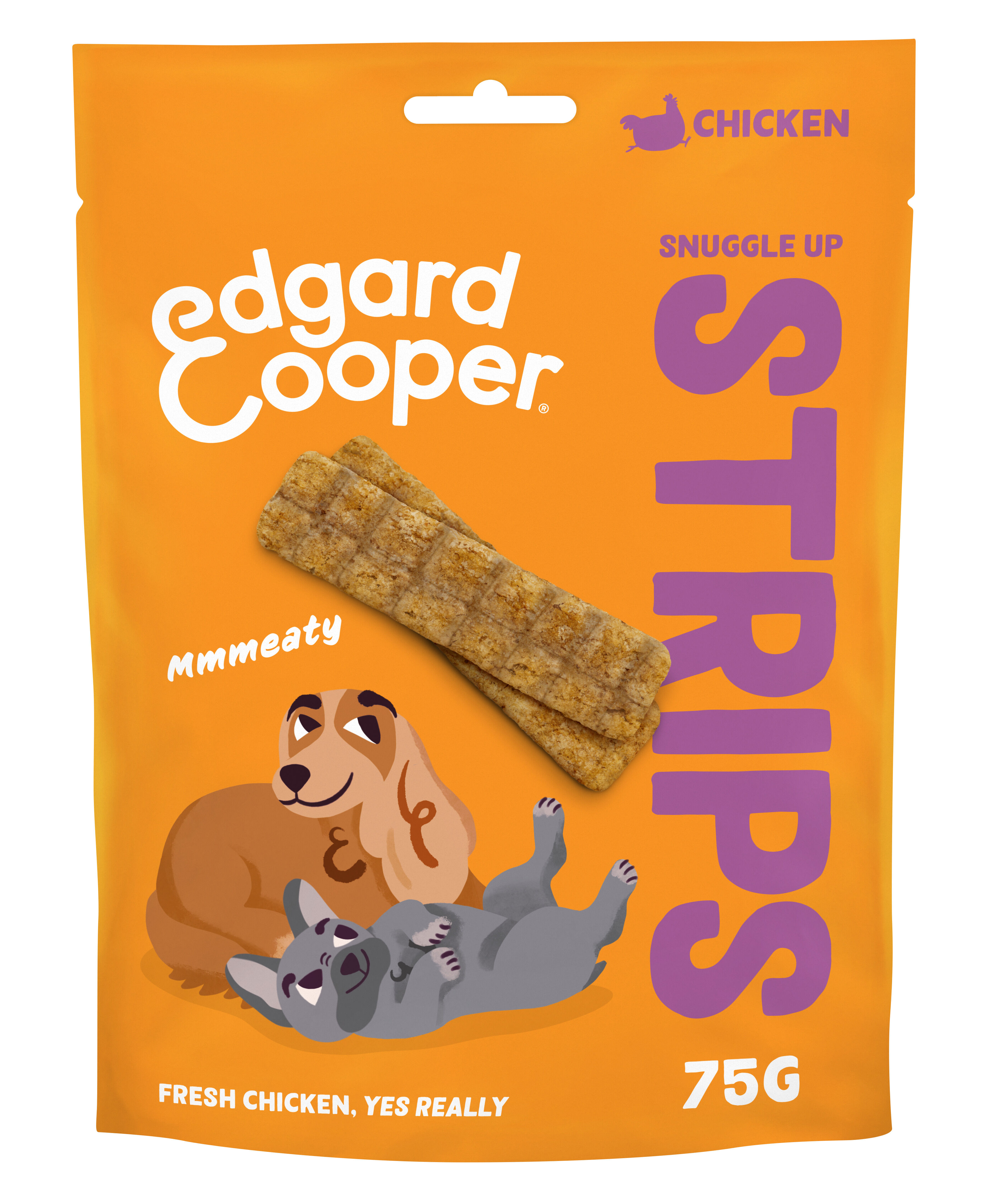 Edgard en Cooper Strips Adult - Hondensnack - 75 Gram - Kip Edgard en Cooper Strips Adult - Hondensnack - 75 Gram - Kip