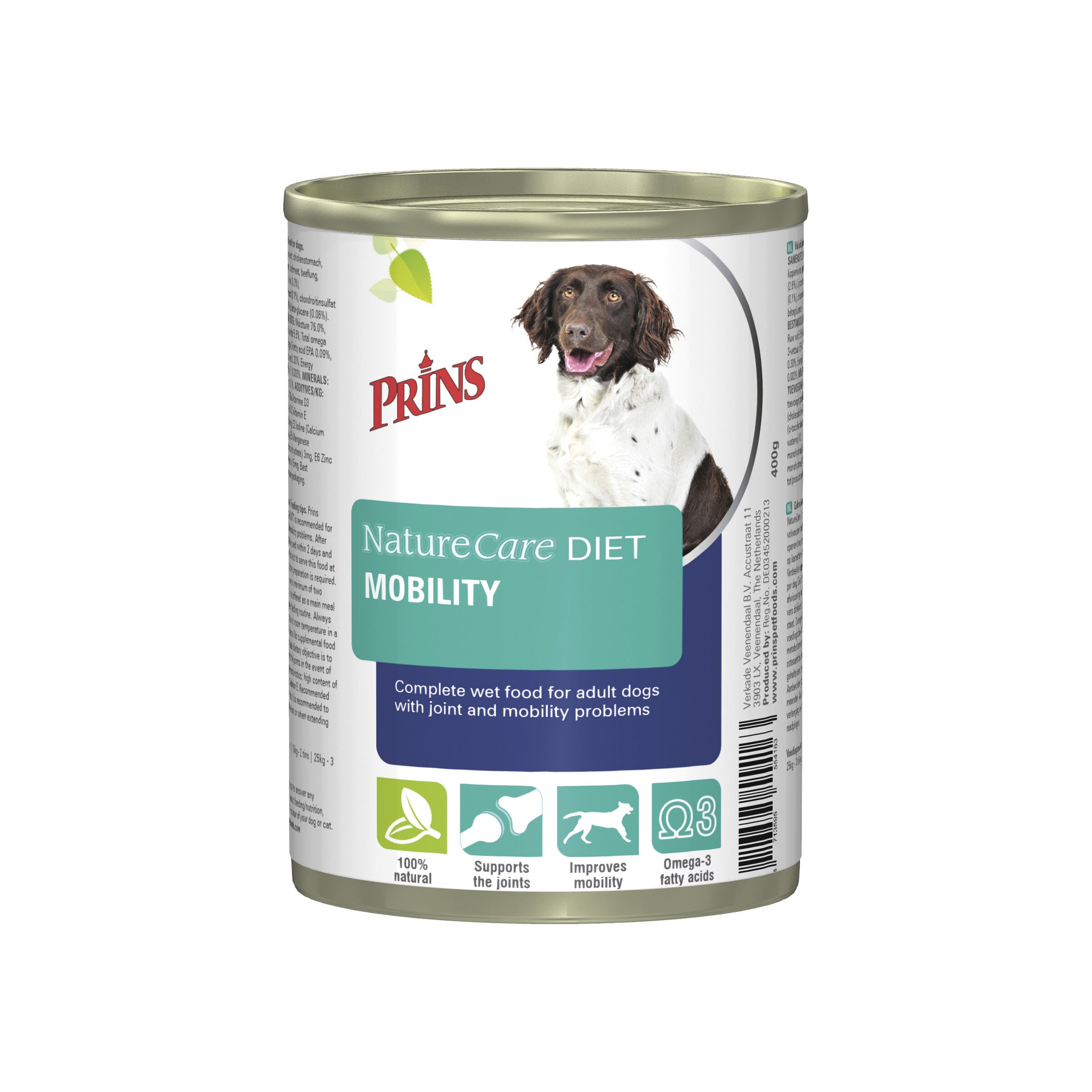 Prins Dieet NatureCare Mobility - Hondenvoer veterinair - 400 Gram - rund, kip Prins Dieet NatureCare Mobility - Hondenvoer veterinair - 400 Gram - rund, kip