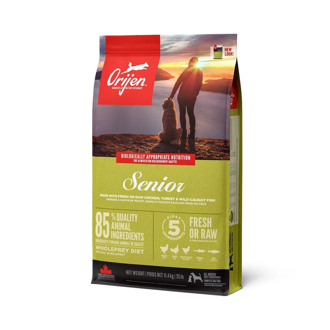 Orijen Senior Dog Whole Prey - Hondenvoer - 11.4 Kilogram - kip Orijen Senior Dog Whole Prey - Hondenvoer - 11.4 Kilogram - kip